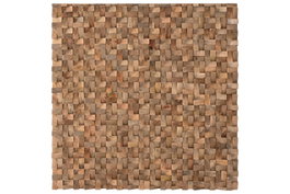 DKD Home Decor Decoración de Pared de Mango con Troncos 3D