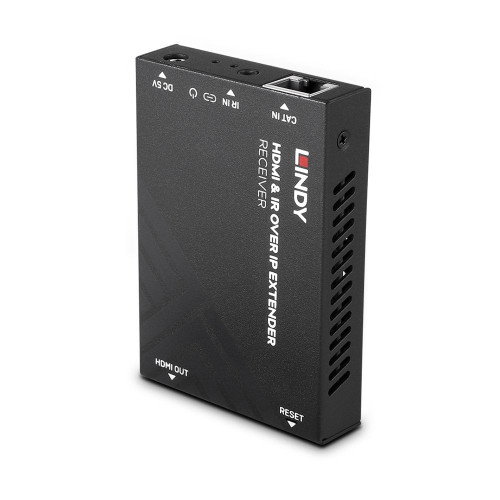 Lindy 38399 Receptor AV Negro para Extensión HDMI e IR sobre IP Lindy 38399 Receptor AV Negro para Extensión HDMI e IR sobre IP