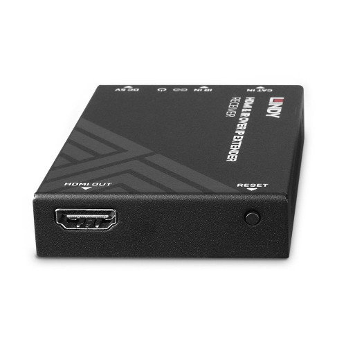 Lindy 38399 Receptor AV Negro para Extensión HDMI e IR sobre IP Lindy 38399 Receptor AV Negro para Extensión HDMI e IR sobre IP