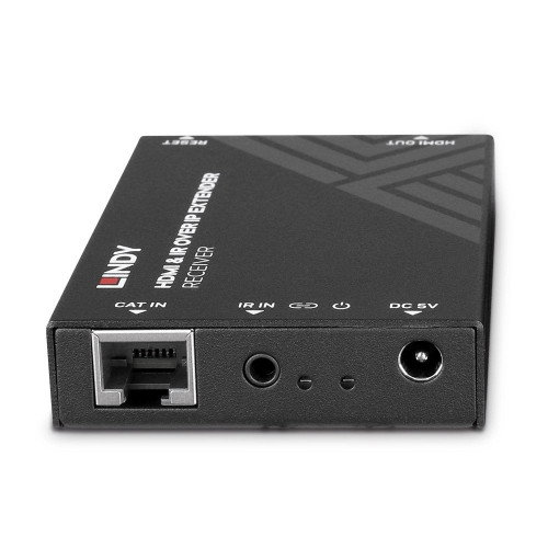Lindy 38399 Receptor AV Negro para Extensión HDMI e IR sobre IP Lindy 38399 Receptor AV Negro para Extensión HDMI e IR sobre IP