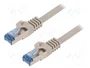LOGILINK Patch cord Cat 6a S/FTP 2m gris con conectores RJ45