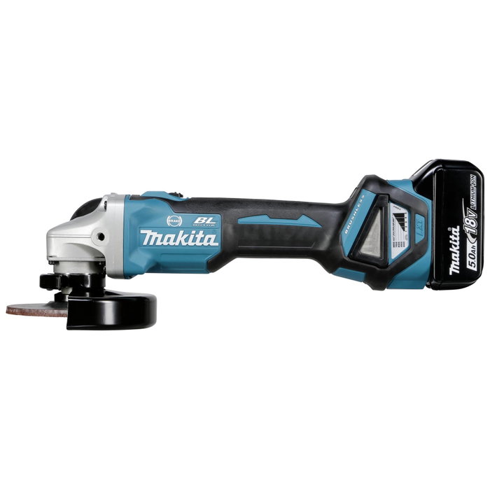 Makita DGA513RTJ Amoladora angular a batería con 2 baterías de 5 Ah Makita DGA513RTJ Amoladora angular a batería con 2 baterías de 5 Ah