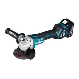 Makita DGA513RTJ Amoladora Angular a Batería 18V 5Ah 12.5cm 8000 RPM con 2 Baterías