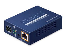 Planet Convertidor de Medios 1-Port 100/1000X SFP a 1-Port 10/100/1000T 802.3bt PoE++ (60W)