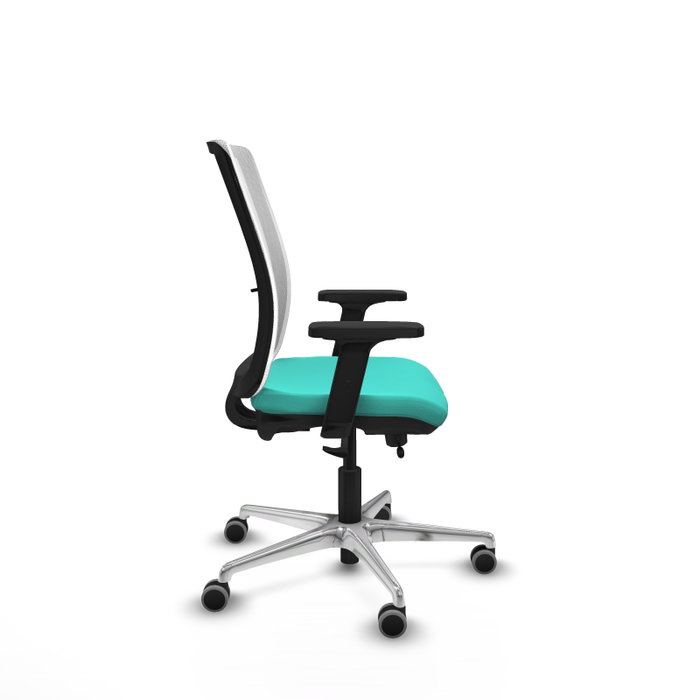 PIQUERAS Y CRESPO Silla de oficina Haches con mecanismo Sincro/Traslack, Turquesa y Blanco PIQUERAS Y CRESPO Silla de oficina Haches con mecanismo Sincro/Traslack, Turquesa y Blanco