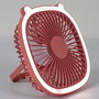 The Concept Factory Ventilador Led Recargable Usb Kawaii Plástico