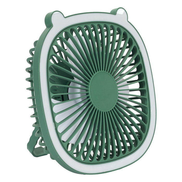 The Concept Factory Ventilador Led Recargable Usb Kawaii Plástico