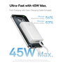 Baseus PicoGo Digital Display Power Bank 10000mAh 45W blanco
