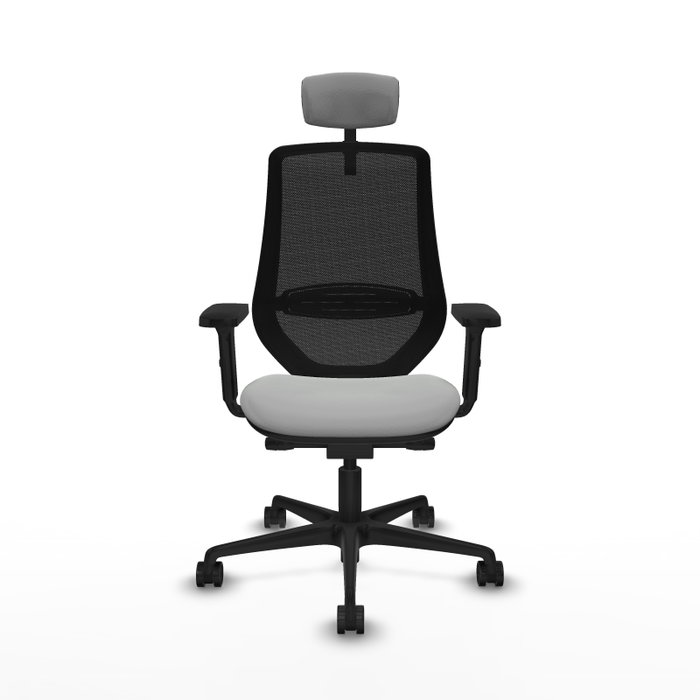 PIQUERAS Y CRESPO Silla de oficina Mardos Gris claro y Negro