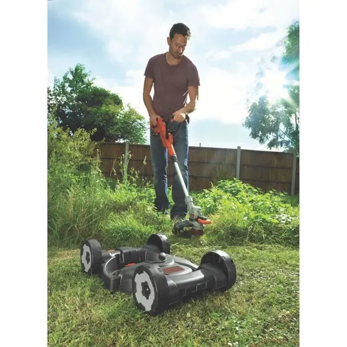 BLACK & DECKER Cortacésped y Trimmer Inalámbrico 3 en 1 de 28 cm y 18 V