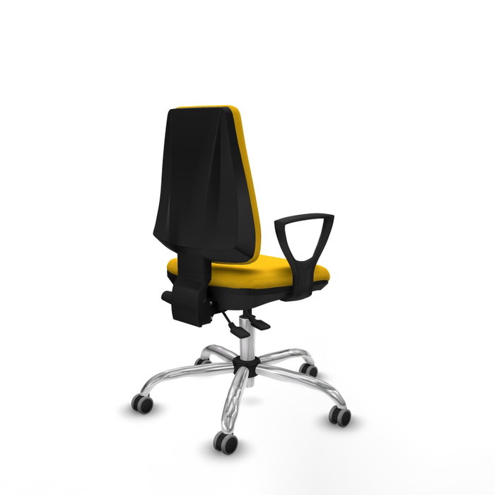 PIQUERAS Y CRESPO Silla de oficina Elche Amarillo con mecanismo Asincro PIQUERAS Y CRESPO Silla de oficina Elche Amarillo con mecanismo Asincro