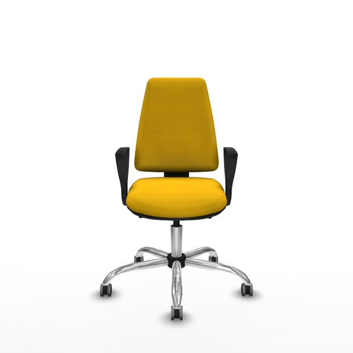PIQUERAS Y CRESPO Silla de oficina Elche Amarillo con mecanismo Asincro PIQUERAS Y CRESPO Silla de oficina Elche Amarillo con mecanismo Asincro