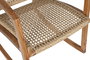 DKD Home Decor Mecedora Ratán Teca Natural Marrón Claro 84 x 85 x 62 cm