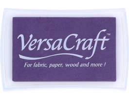 Tsukineko Almohadilla VERSACRAFT para textil morado peonía 95x65mm