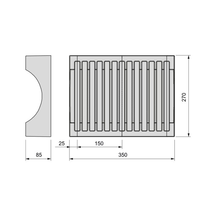 Emuca Kit de organizadores de platos para muebles, con capacidad para 13 platos, Plástico, Gris antracita Emuca Kit de organizadores de platos para muebles, con capacidad para 13 platos, Plástico, Gris antracita