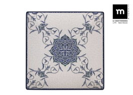 La Mediterranea Plato Llano Rosetta Elite Brillo 24x24 cm (Pack de 6)
