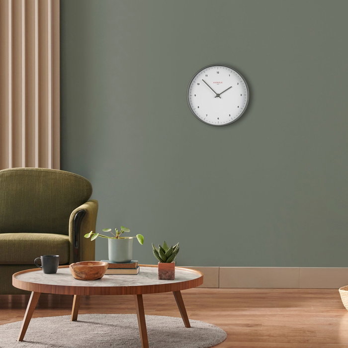 Kienzle Classic Radio-Control Wall Clock 25 cm Blanco/Antracita Kienzle Classic Radio-Control Wall Clock 25 cm Blanco/Antracita