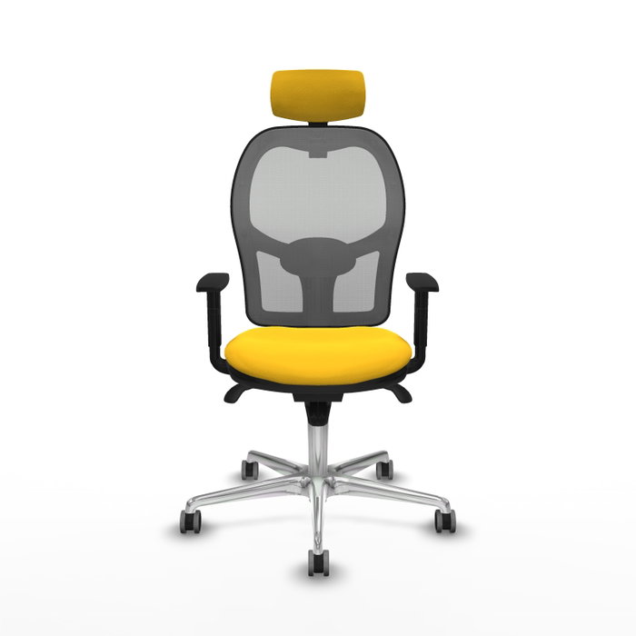 PIQUERAS Y CRESPO Silla de oficina Jorquera Amarilla y Gris PIQUERAS Y CRESPO Silla de oficina Jorquera Amarilla y Gris