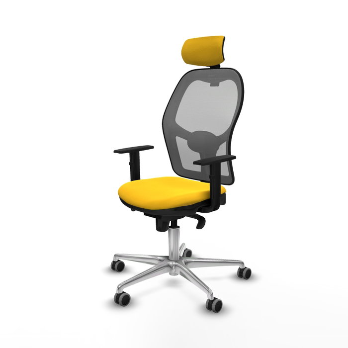 PIQUERAS Y CRESPO Silla de oficina Jorquera Amarilla y Gris PIQUERAS Y CRESPO Silla de oficina Jorquera Amarilla y Gris