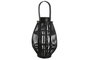 DKD Home Decor Portavelas de Ratán y Cristal Negro, Set de 4