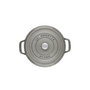 Staub La Cocotte Olla redonda de hierro fundido 20 cm, 3.4 kg, color gris grafito
