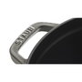 Staub La Cocotte Olla redonda de hierro fundido 20 cm, 3.4 kg, color gris grafito