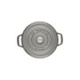 Staub Cocotte redonda con tapa 20 cm 2.2 L Grafito Mate - 40509-304-0