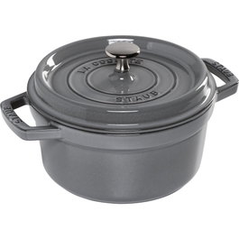 Zwilling Staub Cocotte redonda de 20 cm gris
