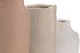 DKD Home Decor Set de 3 Jarrones de Gres Rugoso Multicolor