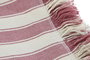 DKD Home Decor Plaid Rosa Crudo 250 x 150 cm Algodon Reciclado Poliester Hecho a Mano