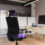 PIQUERAS Y CRESPO Silla de oficina Yunquera con mecanismo Sincro/Traslack Blanco/Negro