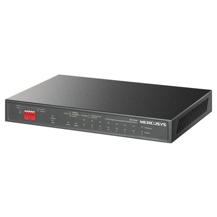 Mercusys MS110GMP Switch PoE+ Gigabit de 10 Puertos Mercusys MS110GMP Switch PoE+ Gigabit de 10 Puertos