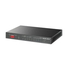 Mercusys MS110GMP Switch 10 Puertos Gigabit, 8 Puertos PoE+ 111W, Plug & Play, Modos Extendido y Prioridad para Videovigilancia, Fanless