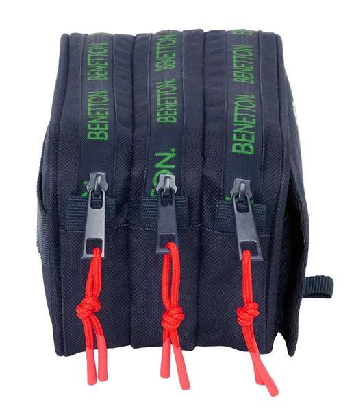 Benetton Portatodo Triple Together 21.5x10x8 cm - Bolso de mano organizador para viaje o trabajo Benetton Portatodo Triple Together 21.5x10x8 cm - Bolso de mano organizador para viaje o trabajo