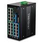 TRENDnet TI-PG262 Switch Industrial 26-Ports Gigabit PoE+ No Administrado Montaje en Carril DIN