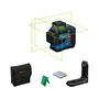 Bosch 601065500 Láser de línea de 3 planos GLL 80-33 G Professional + 4 pilas AA LR6 de 1,5 V