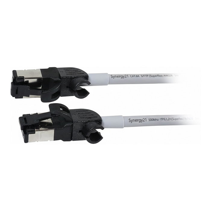 Synergy21 Patchkabel RJ45 CAT6A 500MHz 5m Gris S/FTP Slimline AWG28 Synergy21 Patchkabel RJ45 CAT6A 500MHz 5m Gris S/FTP Slimline AWG28
