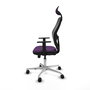 PIQUERAS Y CRESPO Silla de oficina Jorquera con mecanismo Sincro/Traslack Morado