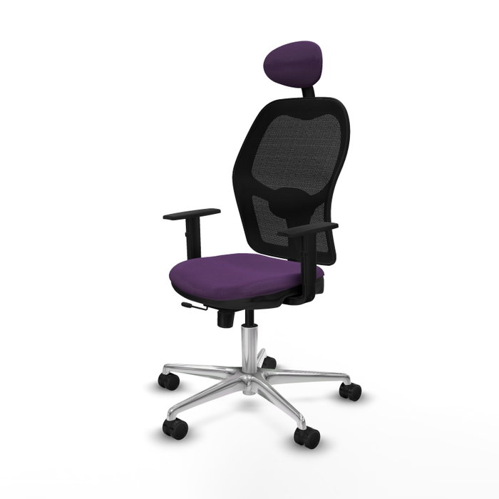 PIQUERAS Y CRESPO Silla de oficina Jorquera con mecanismo Sincro/Traslack Morado PIQUERAS Y CRESPO Silla de oficina Jorquera con mecanismo Sincro/Traslack Morado