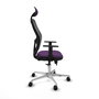 PIQUERAS Y CRESPO Silla de oficina Jorquera con mecanismo Sincro/Traslack Morado
