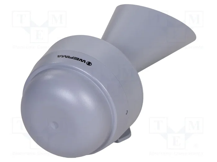 WERMA Señalizador acústico zumbador 24V AC/DC IP65 gris