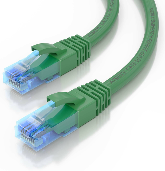 Aisens Cable de Red Cat.6 UTP AWG26 CCA Verde 25cm Aisens Cable de Red Cat.6 UTP AWG26 CCA Verde 25cm