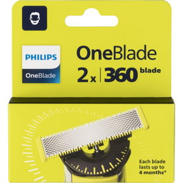 Philips OneBlade 360 QP420/50 Cuchillas Pack Doble Plata