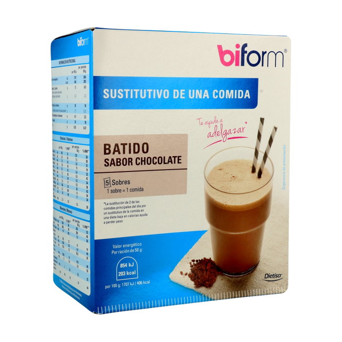 Biform Batido de Chocolate 5 sobres de 50g