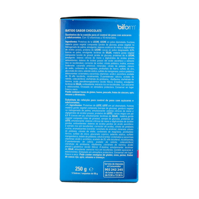 Biform Batido de Chocolate 5 sobres de 50g