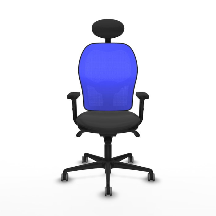 PIQUERAS Y CRESPO Silla de oficina Jorquera con mecanismo Sincro, Gris oscuro y Azul PIQUERAS Y CRESPO Silla de oficina Jorquera con mecanismo Sincro, Gris oscuro y Azul