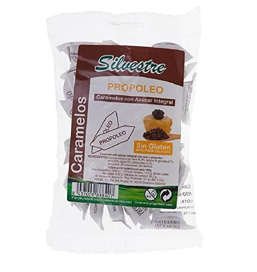 SILVESTRE Caramelos de Propóleo y Miel con Azúcar Integral 1 kg