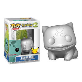 Funko Pop Pokemon Bulbasaur Plateado Efecto Metalico Edicion Especial Exclusivo Nº 453