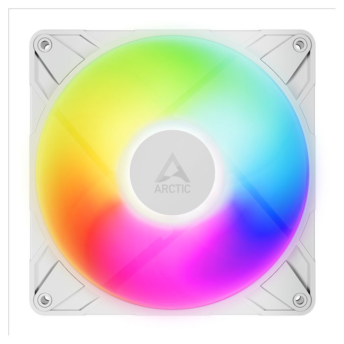 ARCTIC P14 Pro A-RGB Ventilador 14 cm Blanco 400-2500 RPM PWM 186 m³/h Rodamiento FDB 5.2 mmH2O