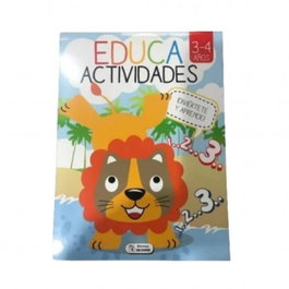 Saldaña Educa Actividades 3-4 Años Rojo